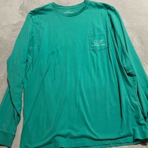 Teal Vineyard Vines shirt